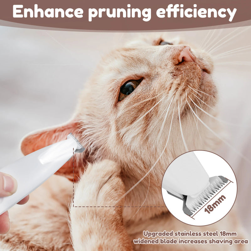 Hair trimmer with LED display for pets